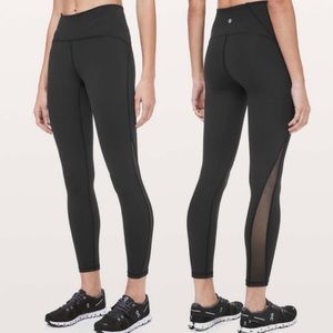 Lululemon leggings with mesh on sides